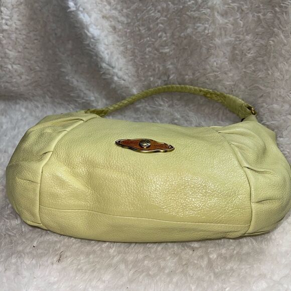 Elliott Lucca Leather mint green shoulder bag with antique tone hardwares - Picture 8 of 15